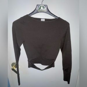 Wilfred (Aritzia) Yacine Long Sleeve Top in Deep Grey (Size Medium)